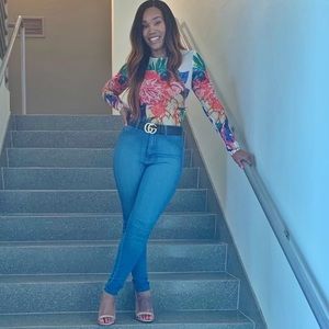 Fashion Nova floral bodysuit